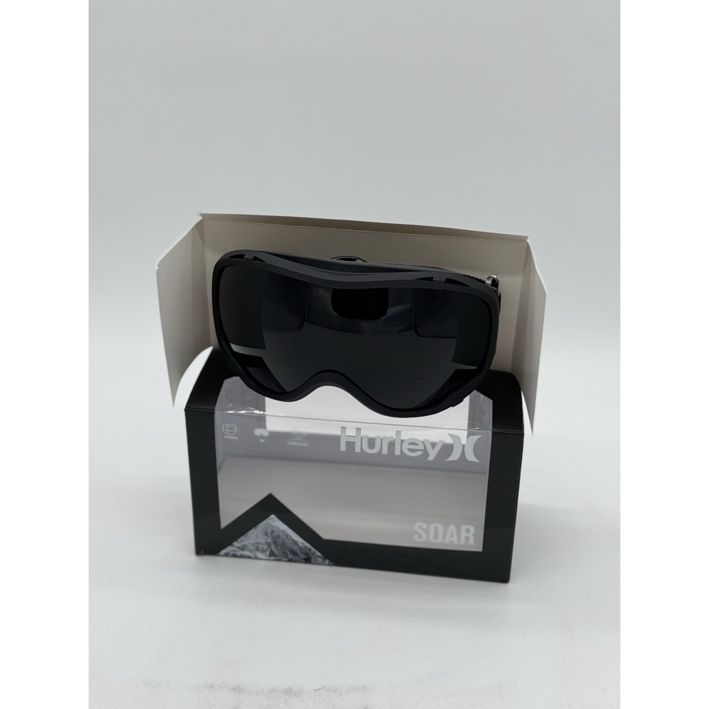 Hurley Soar Snow Goggles Spherical Dark Grey Lenses Spherical Snowboarding NEW